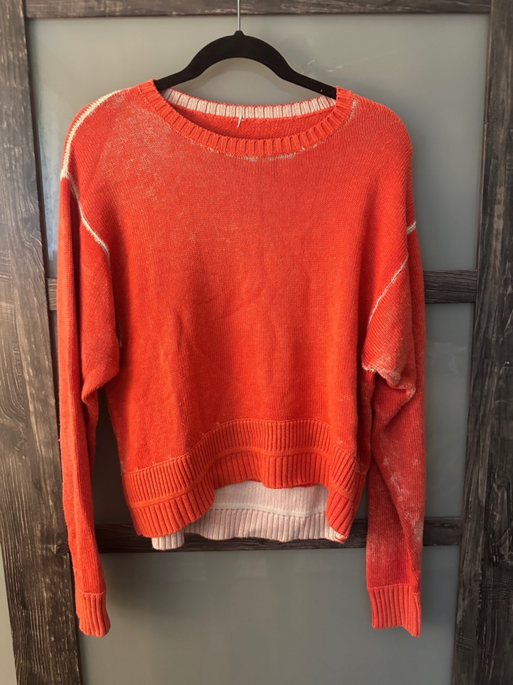 lululemon athletica Red Crewneck Pullover Sweater